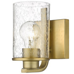 Beckett Wall Sconce - Olde Brass / Clear Seedy