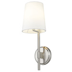 Winward Wall Sconce - Brushed Nickel / White