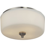 Cardinal Ceiling Light - Brushed Nickel / Matte Opal