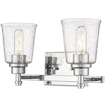 Bohin Bathroom Vanity Light - Chrome / Clear Seedy