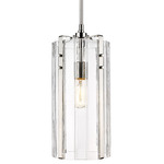 Alverton Pendant - Polished Nickel / Clear