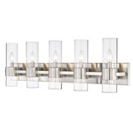 Lawson Bathroom Vanity Light - Brushed Nickel / Clear