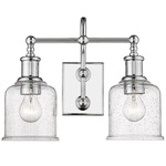 Bryant Bathroom Vanity Light - Chrome / Clear Seedy