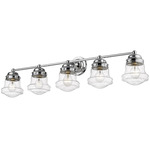 Vaughn Bathroom Vanity Light - Chrome / Clear Seedy