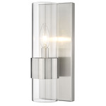 Lawson Wall Sconce - Brushed Nickel / Clear