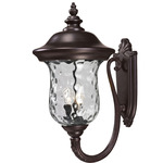 Armstrong Arm-Up Outdoor Wall Light - Bronze / Clear Water