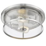 Savannah Ceiling Light - Brushed Nickel / Clear