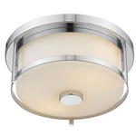 Savannah Ceiling Light - Chrome / Matte Opal