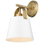 Z-Studio Wall Sonce - Heritage Brass / Matte White