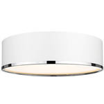 Arlo Ceiling Light - Matte White / Chrome / Frost