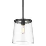 Callista Pendant - Matte Black / Clear