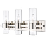 Lawson Bathroom Vanity Light - Polished Nickel / Clear