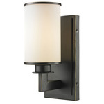 Savannah Wall Sconce - Bronze / Matte Opal