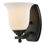 Lagoon Wall Sconce - Matte Black / Matte Opal