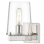 Callista Wall Sconce - Polished Nickel / Clear