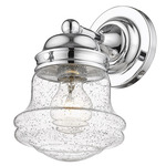 Vaughn Wall Sconce - Chrome / Clear Seedy