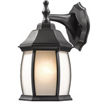 Waterdown T20 Outdoor Wall Light - Black / Seedy White