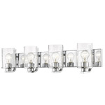 Beckett Bathroom Vanity Light - Chrome / Clear Seedy