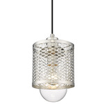 Kipton Mini Pendant - Polished Nickel / Clear