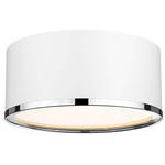 Arlo Ceiling Light - Matte White / Chrome / Frost