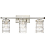 Archer Bathroom Vanity Light - Brushed Nickel / Clear