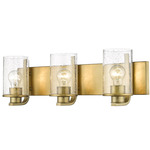 Beckett Bathroom Vanity Light - Olde Brass / Clear Seedy