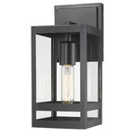 Nuri Outdoor Wall Light - Black / Clear