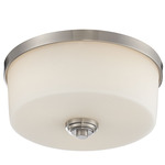 Lamina Ceiling Light - Brushed Nickel / Matte Opal