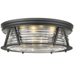 Cape Harbor Ceiling Light - Matte Black / Clear