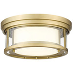 Willow Ceiling Light - Olde Brass / Clear/ Opal