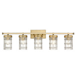 Archer Bathroom Vanity Light - Heirloom Gold / Clear