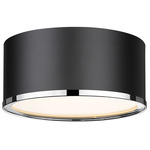 Arlo Ceiling Light  - Matte Black / Chrome / Frost