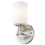 Cannondale Wall Sconce - Brushed Nickel / Matte Opal
