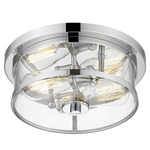 Savannah Ceiling Light - Chrome / Clear