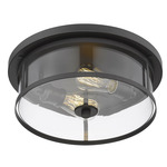 Savannah Ceiling Light - Bronze / Clear