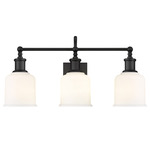 Bryant Bathroom Vanity Light - Matte Black / Matte Opal