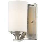 Bordeaux Wall Sconce - Brushed Nickel / Matte Opal