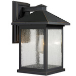 Portland Outdoor Wall Light - Oil Rubbed Bronze / Clear Seedy