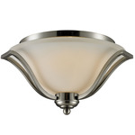 Lagoon Ceiling Light - Brushed Nickel / Matte Opal