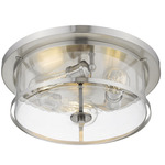 Savannah Ceiling Light - Brushed Nickel / Clear