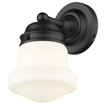 Vaughn Wall Sconce - Matte Black / Matte Opal