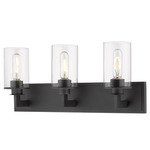 Savannah Bathroom Vanity Light - Bronze / Clear