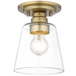 Annora Ceiling Light - Olde Brass / Clear