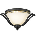 Lagoon Ceiling Light - Matte Black / Matte Opal