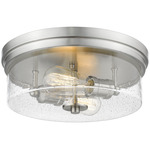 Bohin Ceiling Light - Brushed Nickel / Clear Seedy