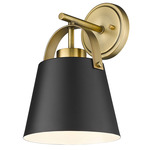 Z-Studio Wall Sonce - Heritage Brass / Matte Black