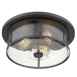 Savannah Ceiling Light - Bronze / Clear