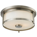 Savannah Ceiling Light - Brushed Nickel / Matte Opal