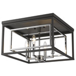 Euclid Ceiling Light - Matte Black / Chrome