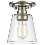 Annora Ceiling Light - Brushed Nickel / Clear